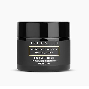 JSHealth Probiotic Face Moisturizer. Lightweight Cream with Seaweed Extract, Ceramide, Squalane. Supports Skin Microbiome. Vegan, Cruelty-Free 1.69 fl oz