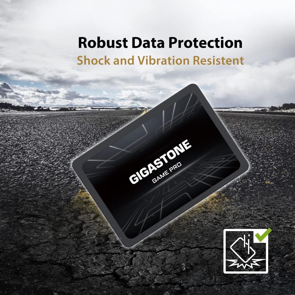 Gigastone SSD SATA III 1TB (2 Pack) 2,5" SSD interno 3D NAND Internal Solid State Drive Compatibile con Laptop e PC Desktop 2.5 Inch Velocit? di Lettura fino a 530MB/s SLC Cache Performance