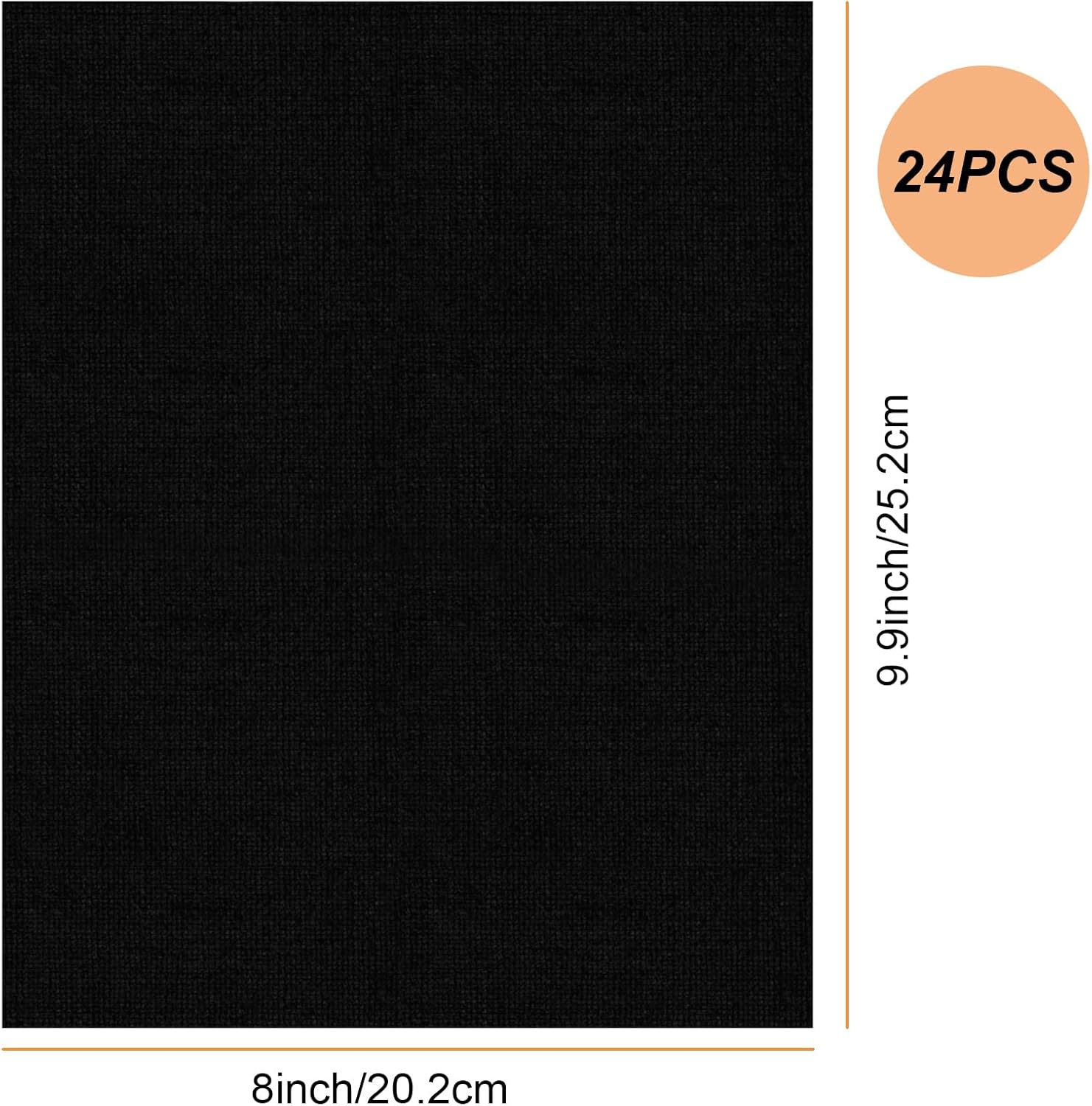 24 Pack Black Canvas for Painting, 8x10 Inch Canvas Panels Painting Canvases for Oil, Acrylic, Watercolor Paint