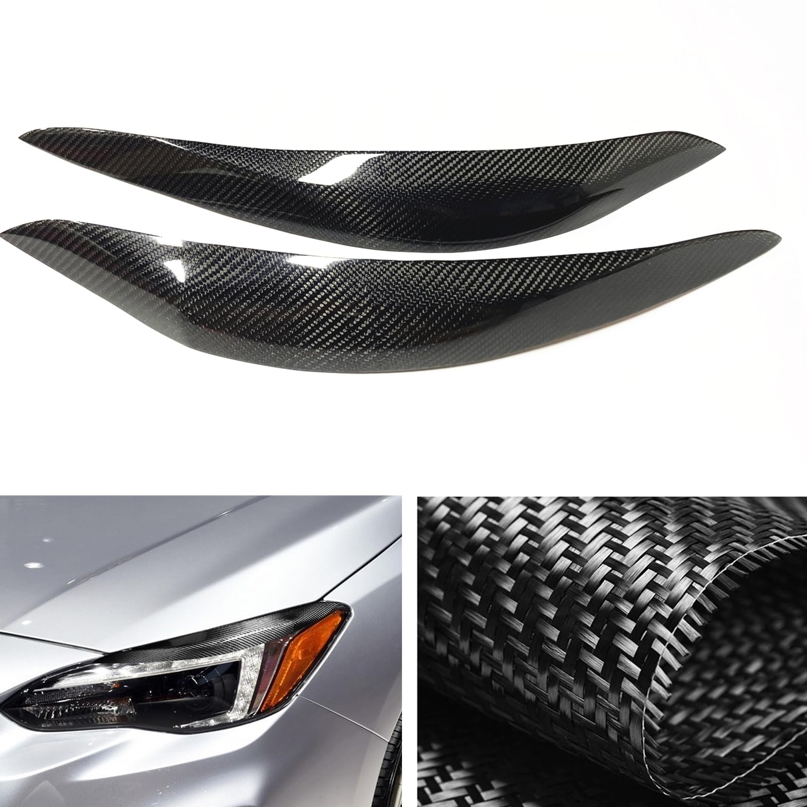 Naklejka na reflektor, pokrywa powieki, Compatible With Subaru, Impreza WRX STI 2015, 2016, 2017, 2018, 2019 i 2020.