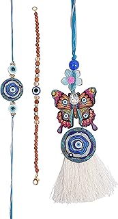 Designer Couple Lumba Rakhi for Bhai & Bhabhi – Micky Mouse Cartoon Rakhi with Greeting Card | Traditional & Stylish Raksha Bandhan Wristbands