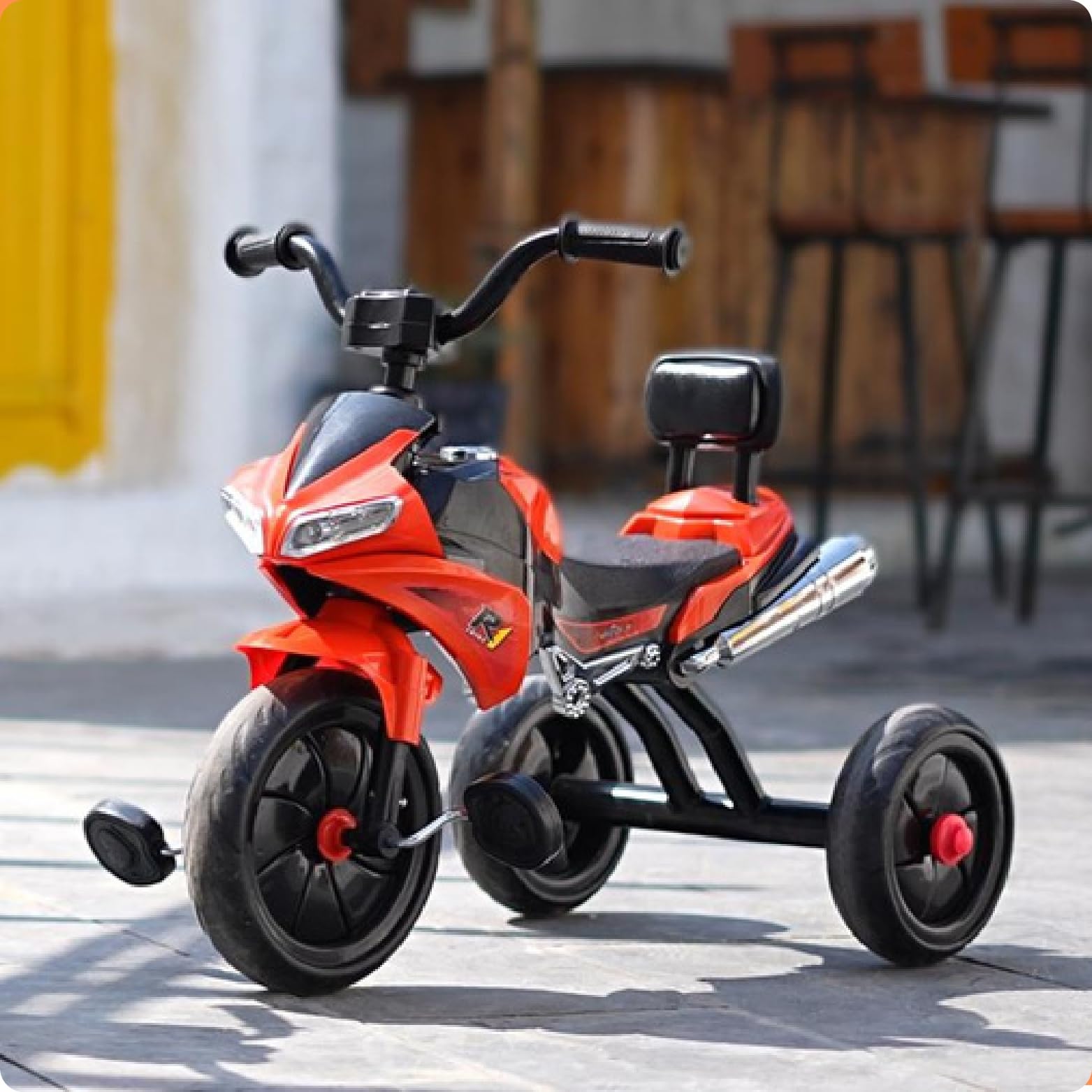 eHomeKart R1 Kids Tricycle - Front Headlight and Musical - 2 Years to 5 Years - Trike for Indoor and Outdoor - Up to 30 Kgs - Made in India-image-42