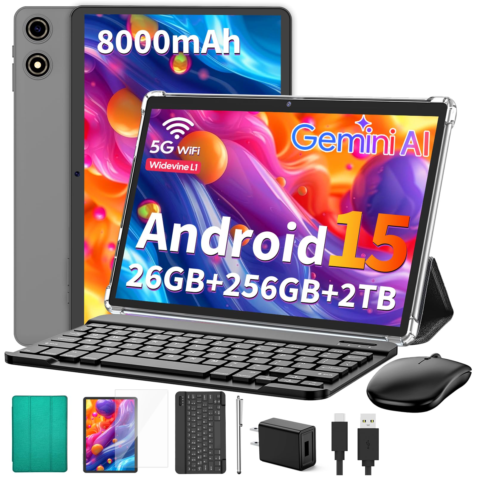 Amazon.co.jp: Suicoey 2026 タブレット キーボード付き 26GB + 256GB