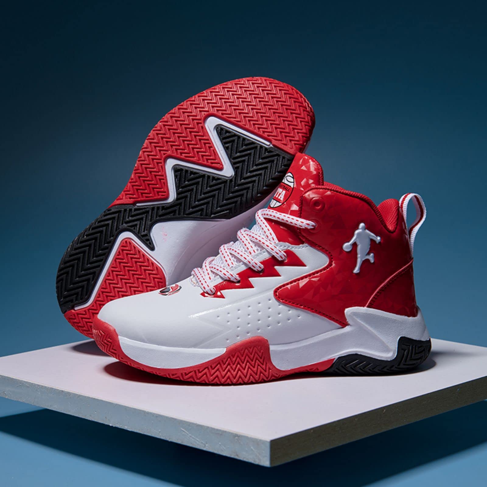 Chaussures de Basket pour Grand Enfant Adolescent, Antidérapantes Respirantes Confortables pour Garçons et Filles