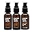 Every Man Jack Beard Oil Gift Set for Men - Full Size 3-pack - Sandalwood, Vanilla + Cedar & Aged Bourbon Scents - Softens Beard + Adds Shine - Naturally Derived w/Shea Butter - 1 fl oz (3 Pack)