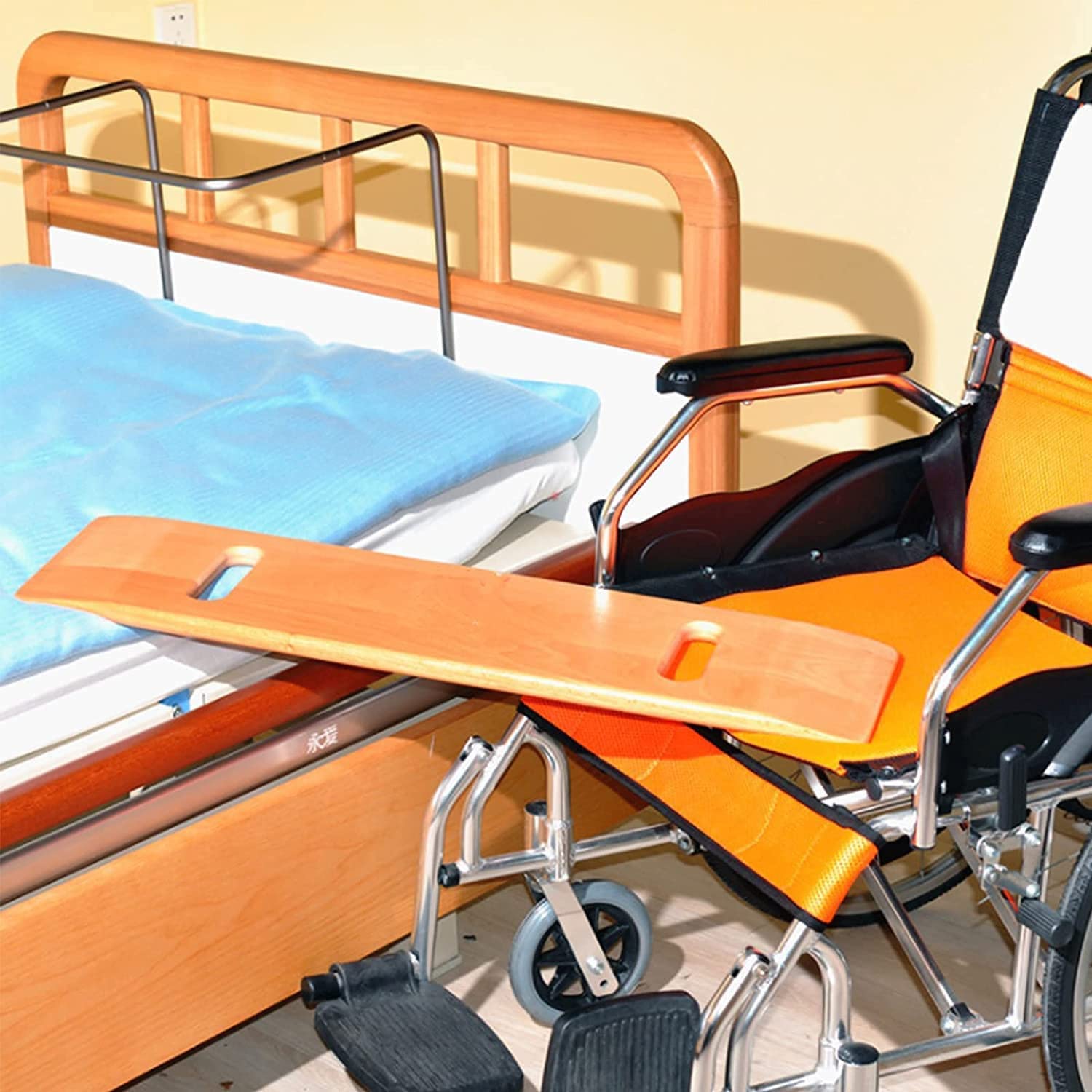 Tavola di trasferimento, Tavola di trasferimento per utenti su Sedia a rotelle, Tavola Scorrevole, Trasferimento Sicuro tra l'auto della Sedia a rotelle e Il Letto Tramite Transizione Indipendente p