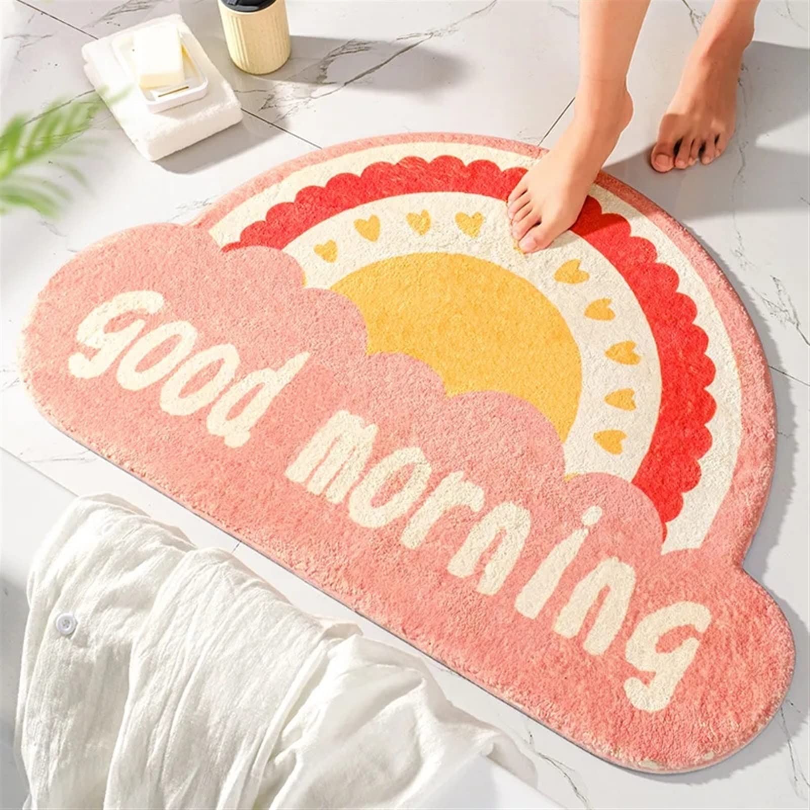 Tapis de salle de bain lavable pour éviter les glissades des enfants après la douche