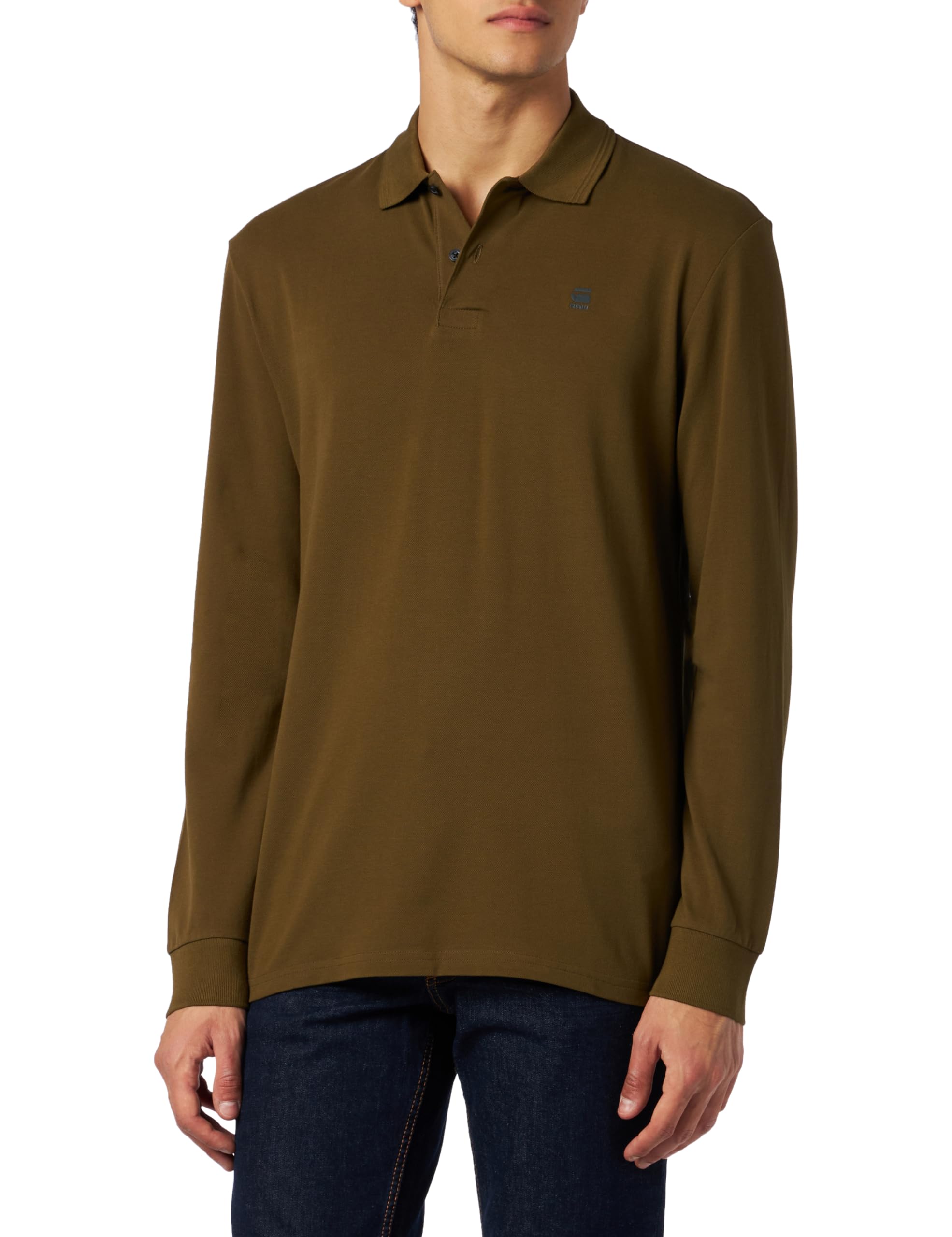G-STAR Men's Dunda Overdyed Slim Polo, Size: L, Color Blue
