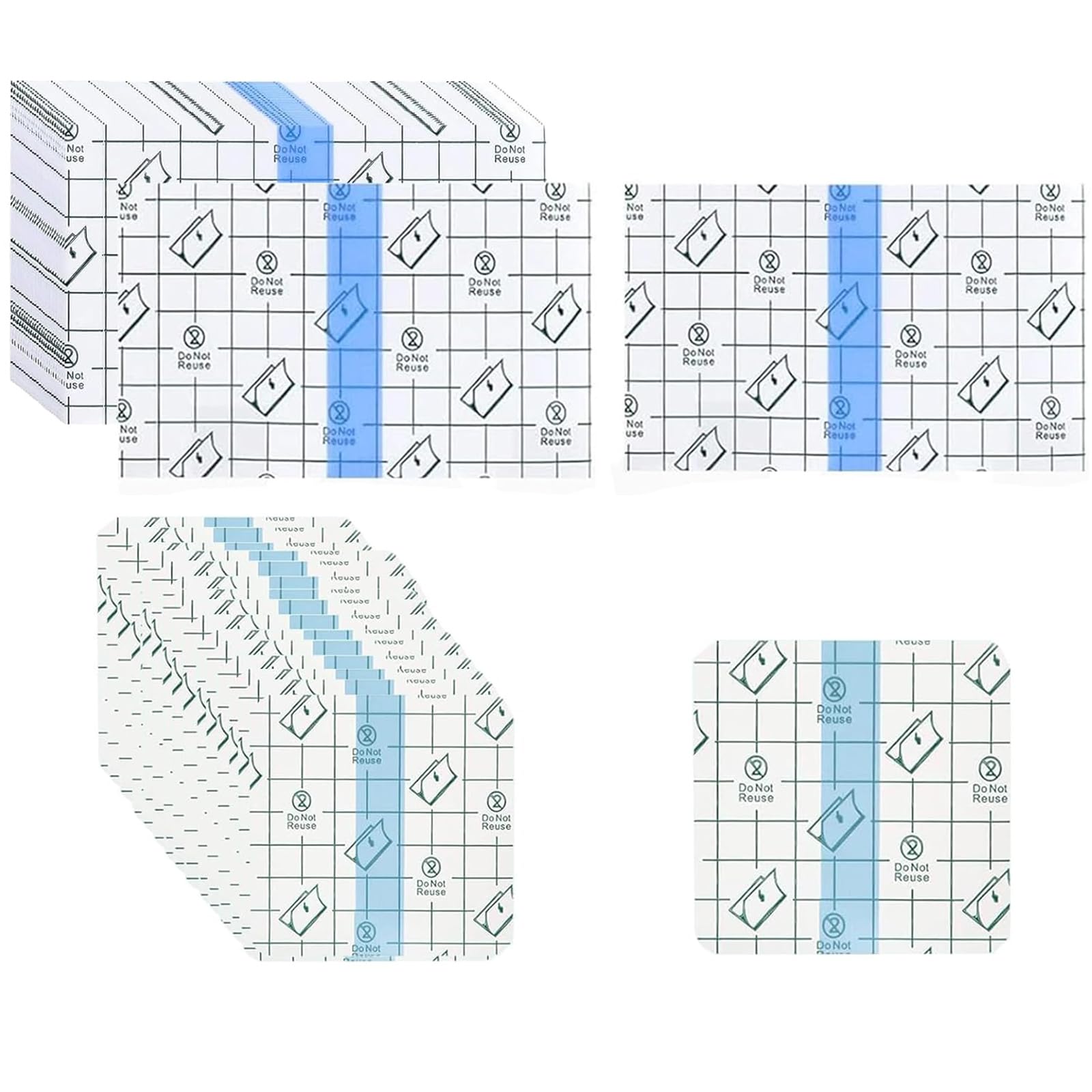 100 PCS Transparent Stretch Adhesive Bandages Waterproof Transparent Film Dressing Bandages Tattoo Second Skin Tattoo Bandage Clear Second Skin Tattoo Cover Wound Dressing Protective Shield