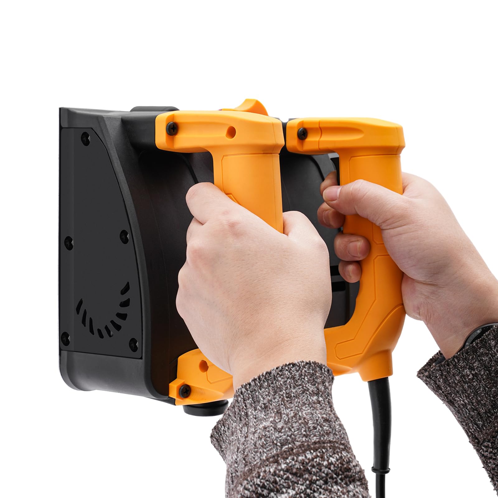Cepilladora eléctrica de pared 1200 W, fresadora de hormigón, profundidad ajustable, caja de herramientas incluida