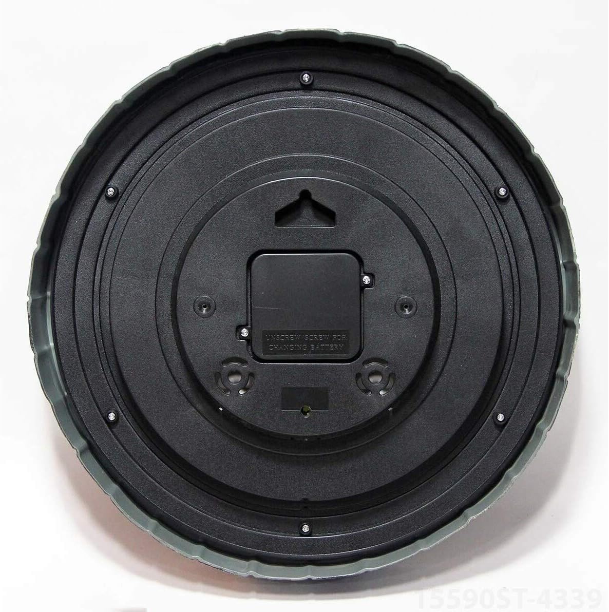 Misc 13" in/Outdoor Faux Slate Clock Multi Color Round Plastic
