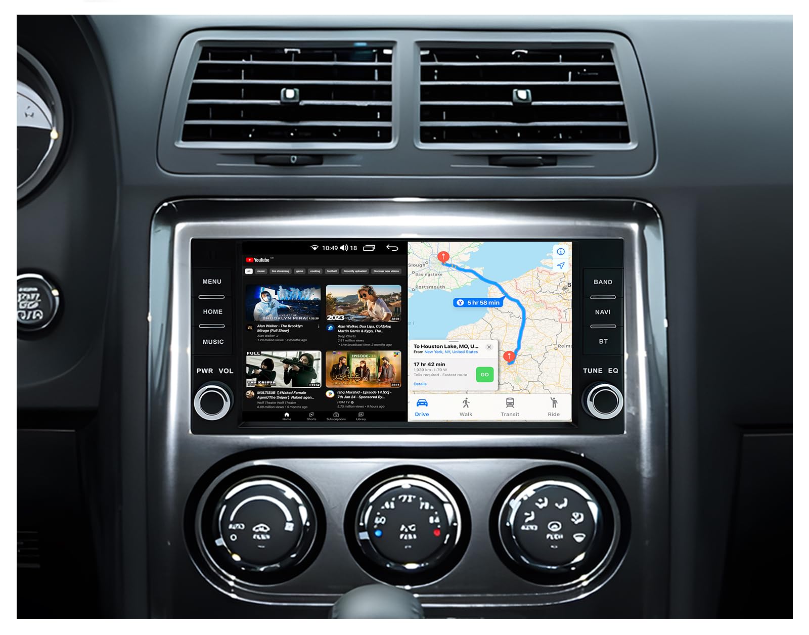 Photo 1 of [8Core] Car Radio for Dodge Challenger 2008-2014: 7'' HD IPS Touchscreen Stereo Wireless Carplay Andriod Auto GPS 5GWiFi FM DSP RDS SWC Mirror Link Backup Camera