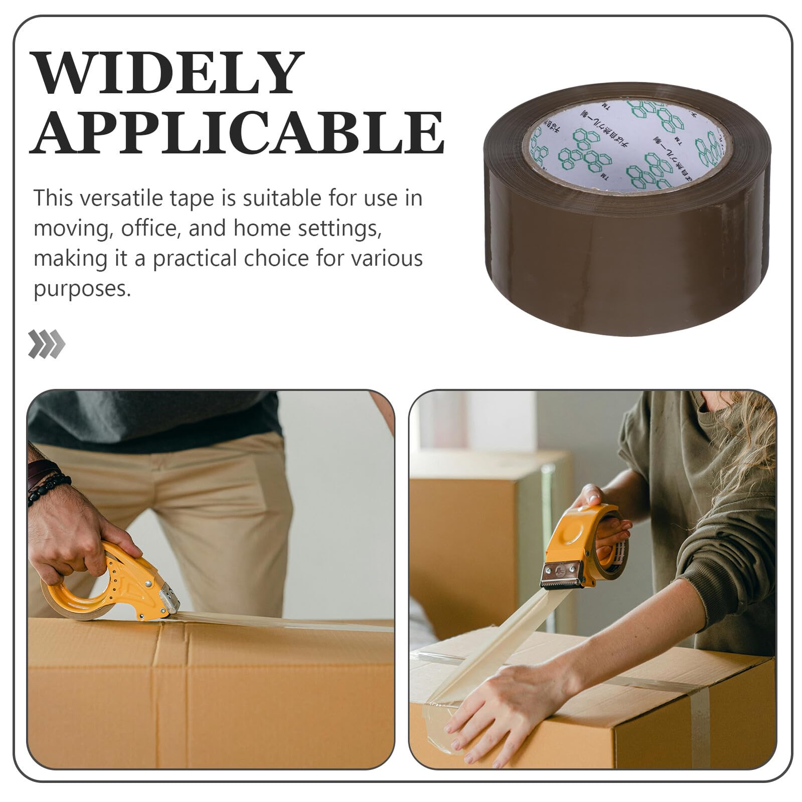 5 Rollen Klebeband Starkes Packband Schwerlast Verpackungsklebeband für Umzug Büro Haushalt Sichere Versiegelung für Kartons und Versand