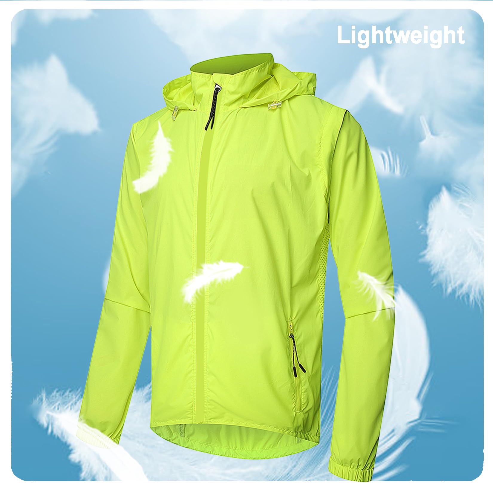 Chaqueta De Ciclismo para Hombre Invierno Térmico Ciclismo Jersey Impermeable A Prueba De Viento Bicicleta Running Tops Alta Visibilidad Chubasquero Softshell Abrigos,Green-3XL