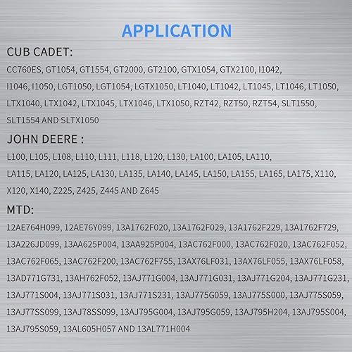 Miniatura 6 de MaySpare Solenoide de arranque compatible con tractor de césped John Deere AM133094, MTD 725-04439 Cub Cadet