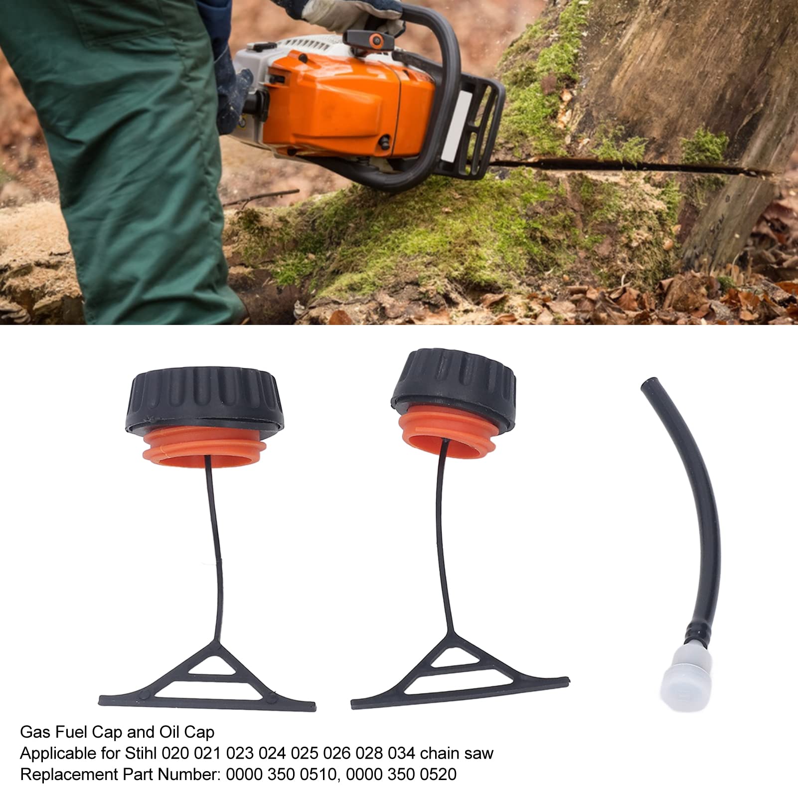 KIT TAPPO GAS Per Stihl 020 021 023 024 025 Tappo Olio Per Plastica Stihl