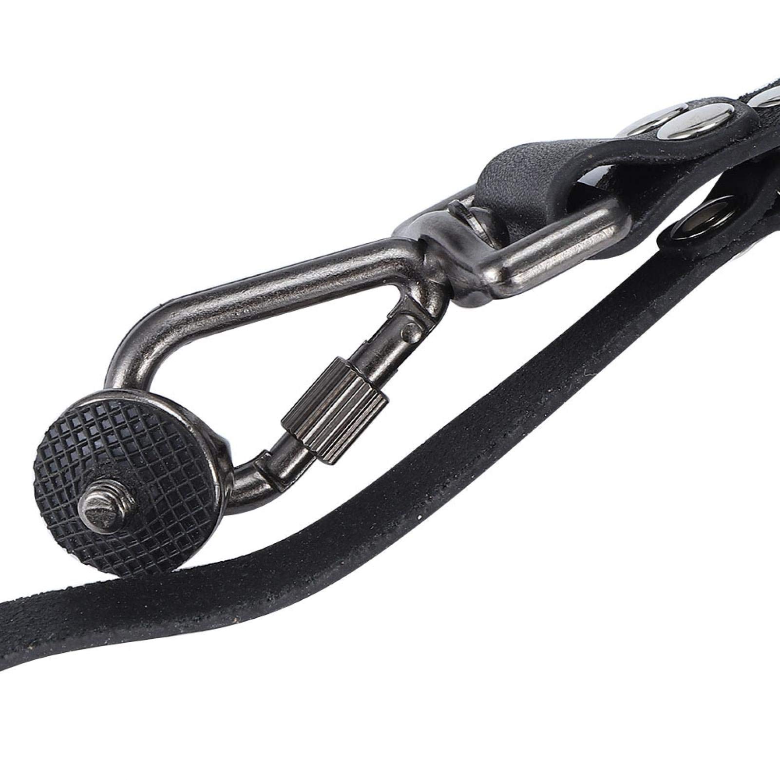 Atyhao Cinturino per Fotocamera Double Breathe Cinturino per Doppia Tracolla in Pelle Accessori per Fotografia DSLR Accessori (Nero)