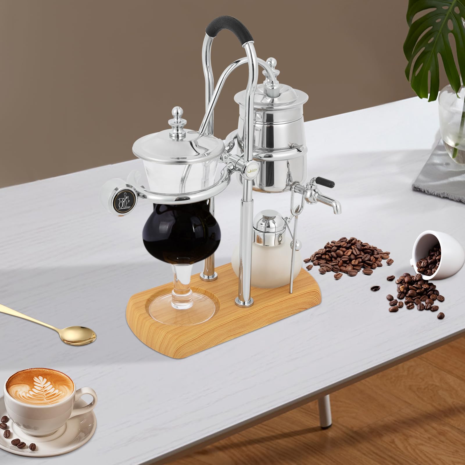 Tea Brewer Machine Belgian Balance Siphon Coffee Maker Retro