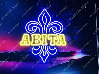 24"x20" Abita Beer LED Sign Light Neon Signs Lights Wall Party Decor Lamp With Dimmer A124ABLV4-XLED