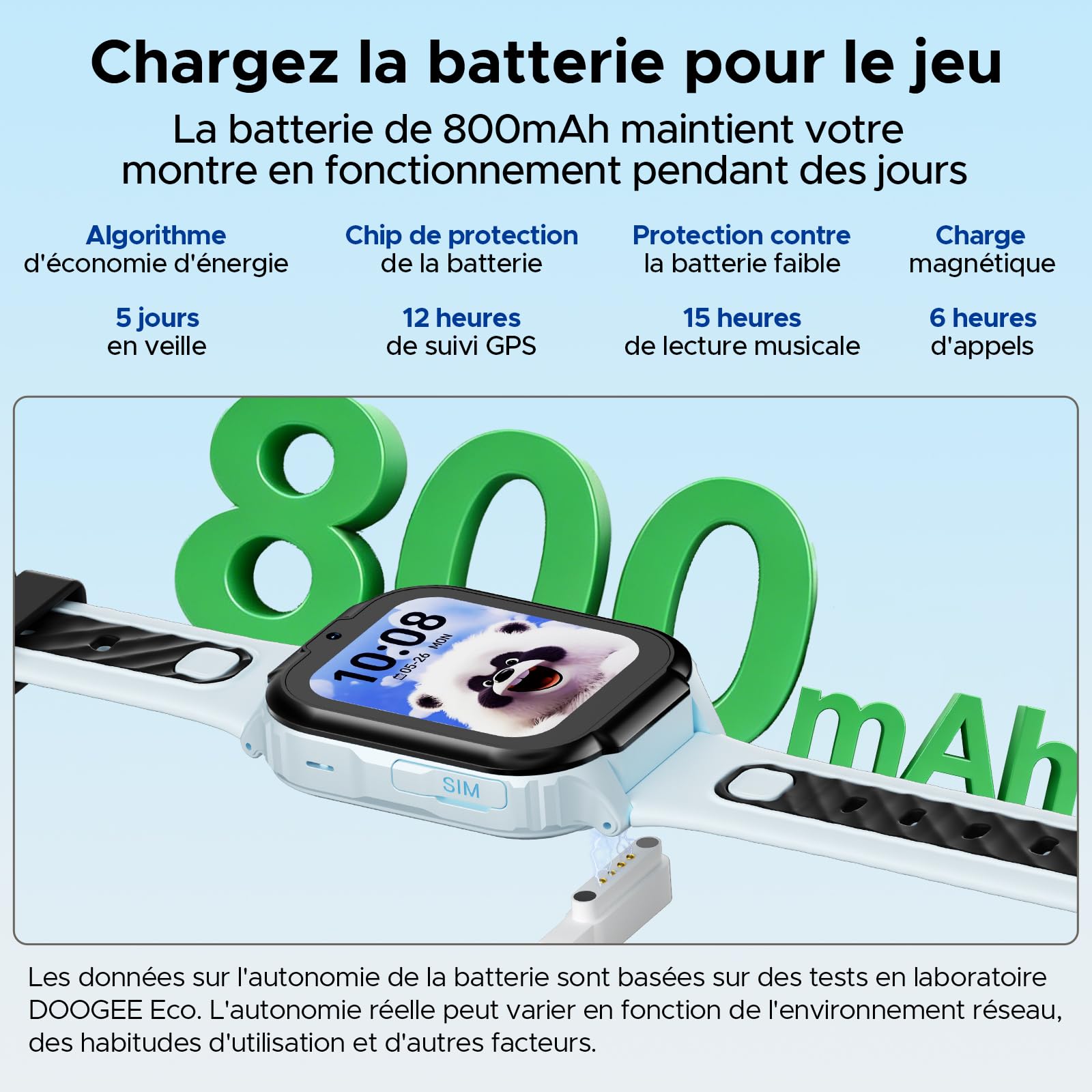 4G Anyscene S1 Montre Connectée Enfant GPS, Appels Vidéo, Chat Vocal, SOS, 800mAh Batterie, Étanche IPX7, Mode École et Podomètre, Smart Watch Enfant avec Écran HD 1,83'' (Bleu Clair)