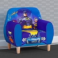 Vista 2 de Delta Children Batman Batwheels - Silla de espuma para niños, color azul