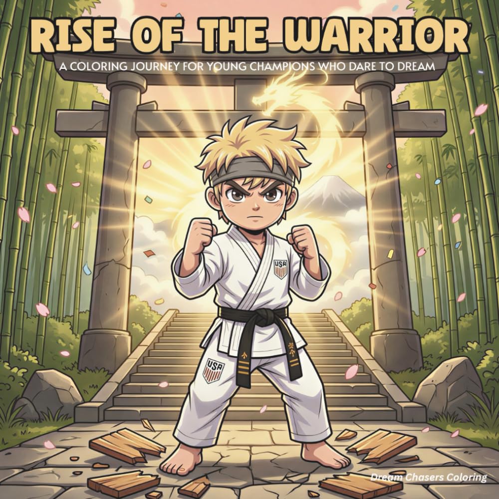 Rise of the Warrior: A Coloring Journey for Young Champions Who Dare to Dream, Train Hard, and Never Give Up