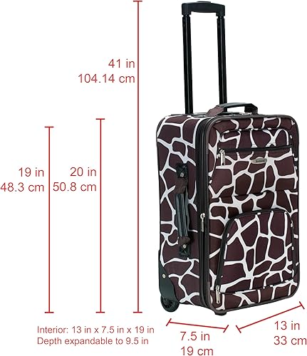 Miniatura 109 de Rockland, juego de equipaje de dos piezas, Carbón), F102