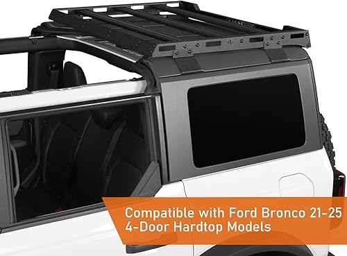 Miniatura 3 de Hooke Road Bronco - Barra transversal para cesta de carga trasera para Ford Bronco de 4 puertas 2021 2022 2023 2024 2025 (excluye Bronco Sport)