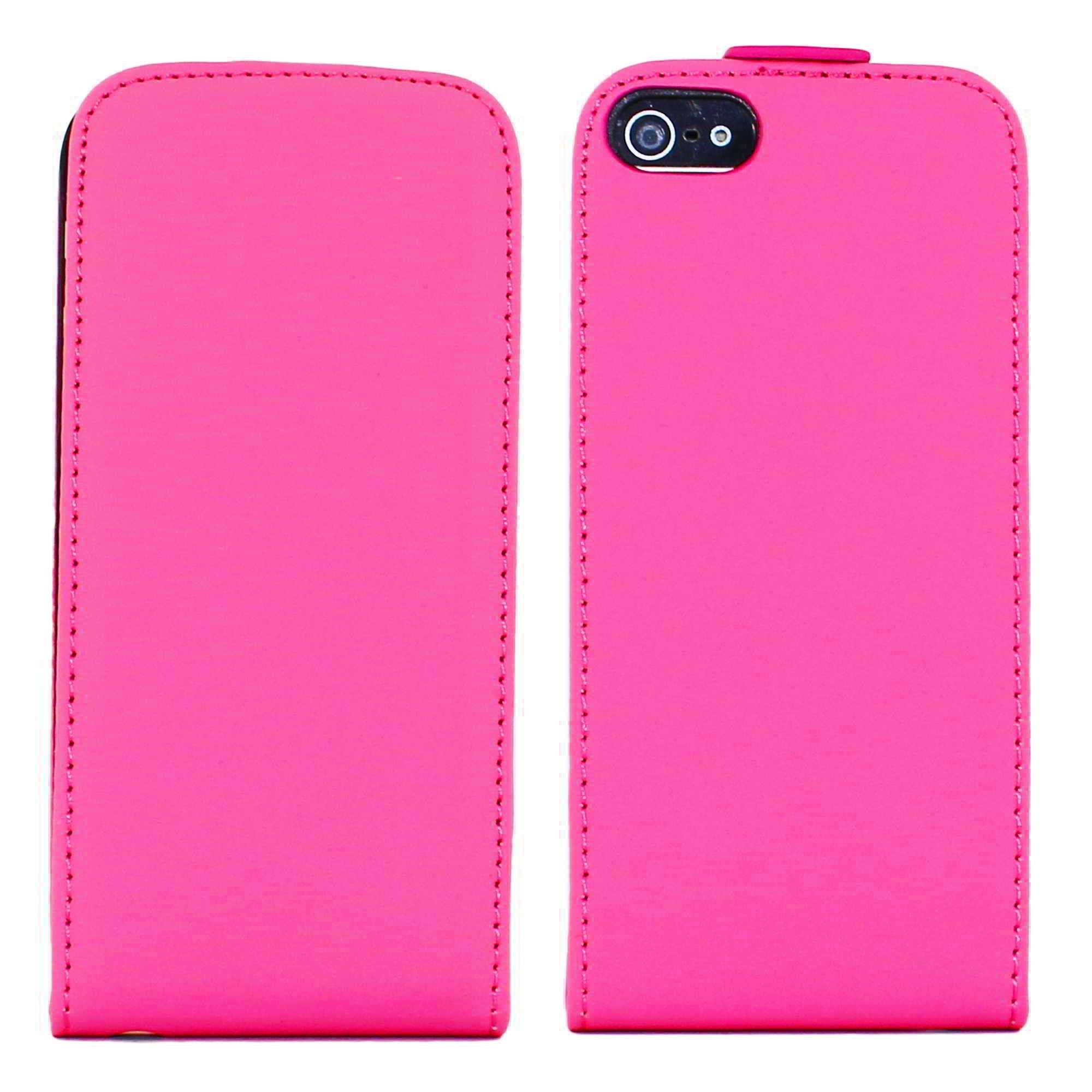 EbestStar Cover In Pelle Per IPhone SE/5S/5 Con Risvolto E Vetro Temperato | Custodia Rosa Con Protezione Schermo - 2