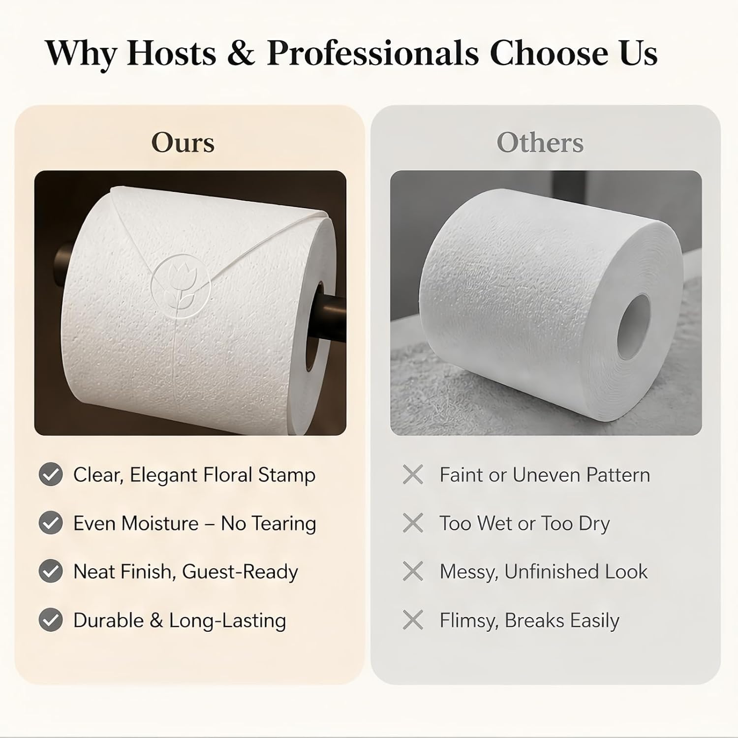 Toilet Paper Stamp Seal Press, Floral Embosser with Water Reservoir image 5