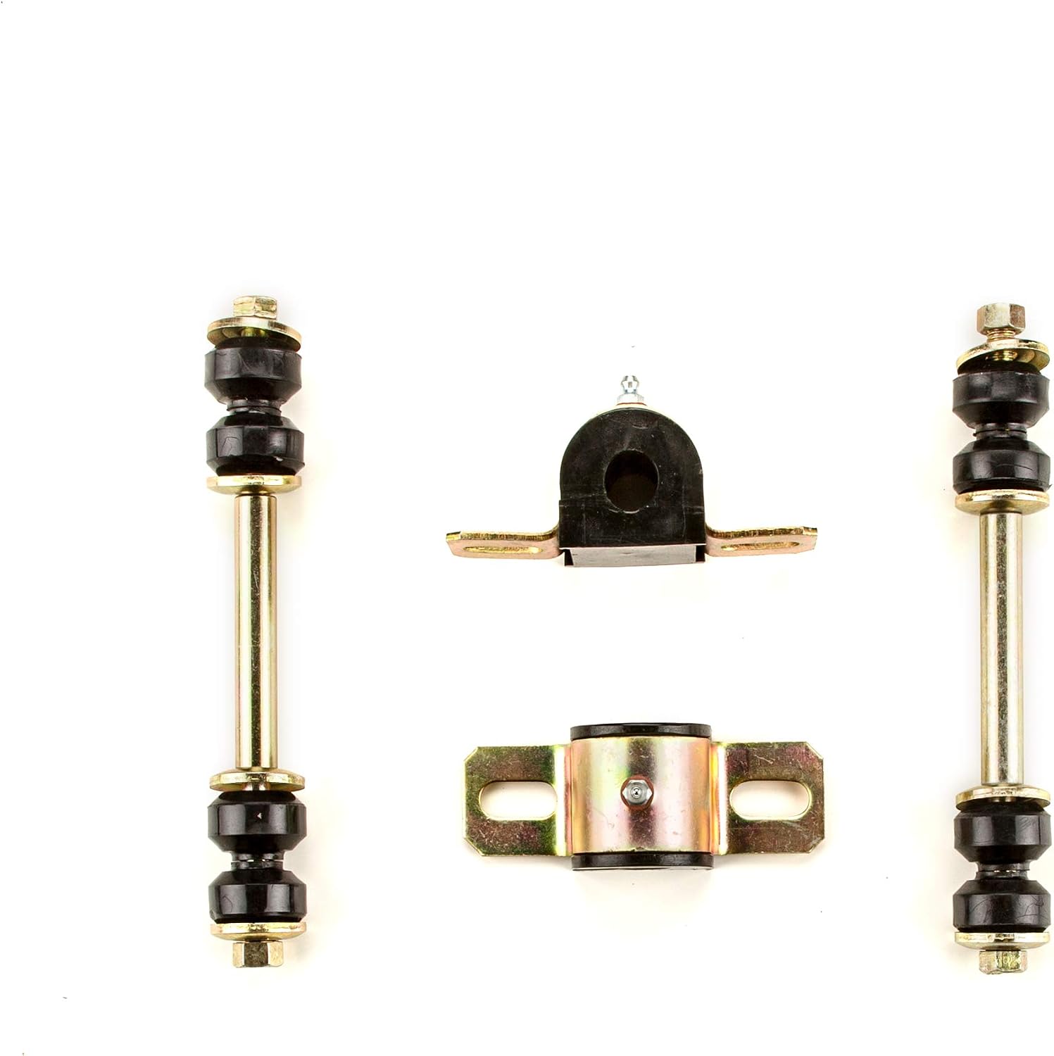 A-Resto-Parts Black Polyurethane Front End Suspension Master Rebuild Kit With idler Arm Compatible With 1958, 1959 And 1960 Full SIze Vehicles, OEM Spec Replacement Parts, 27 Piece Kit