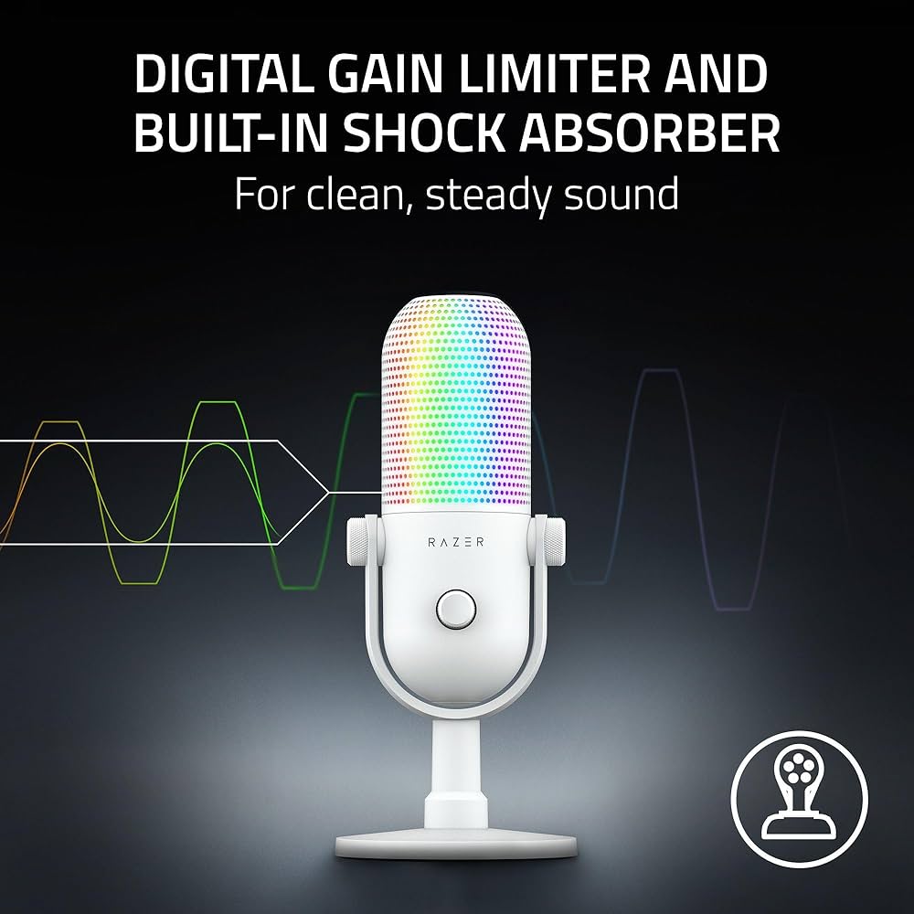 Razer Seiren V3 Chroma RGB USB Microphone: Stream & Game