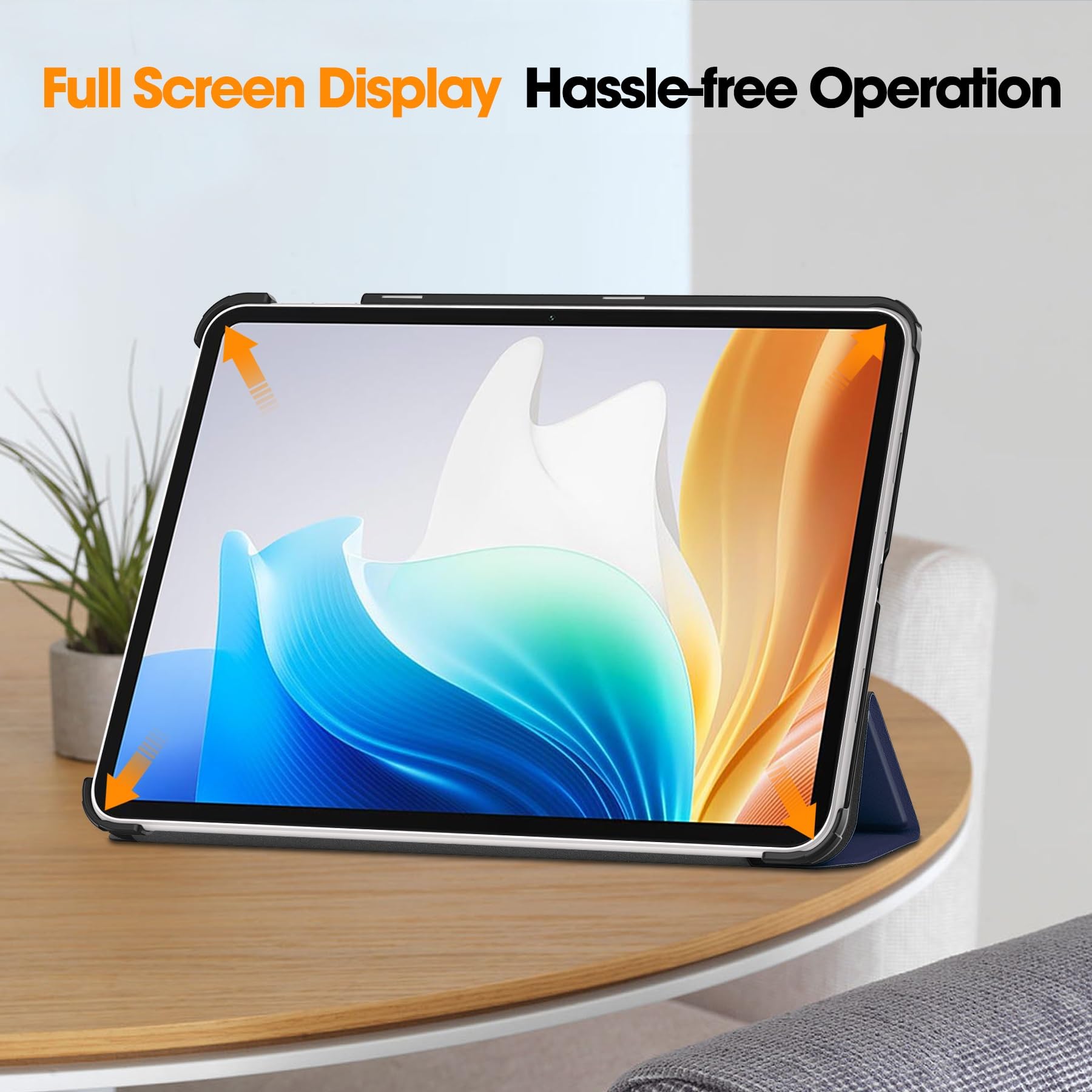 ORANXIN Hoezen voor OnePlus Pad GO - Zacht Siliconen Case Shockproof Verstelbaar Standaarden Beschermend Hoes voor OnePlus Pad GO Tablet 11.35 inch