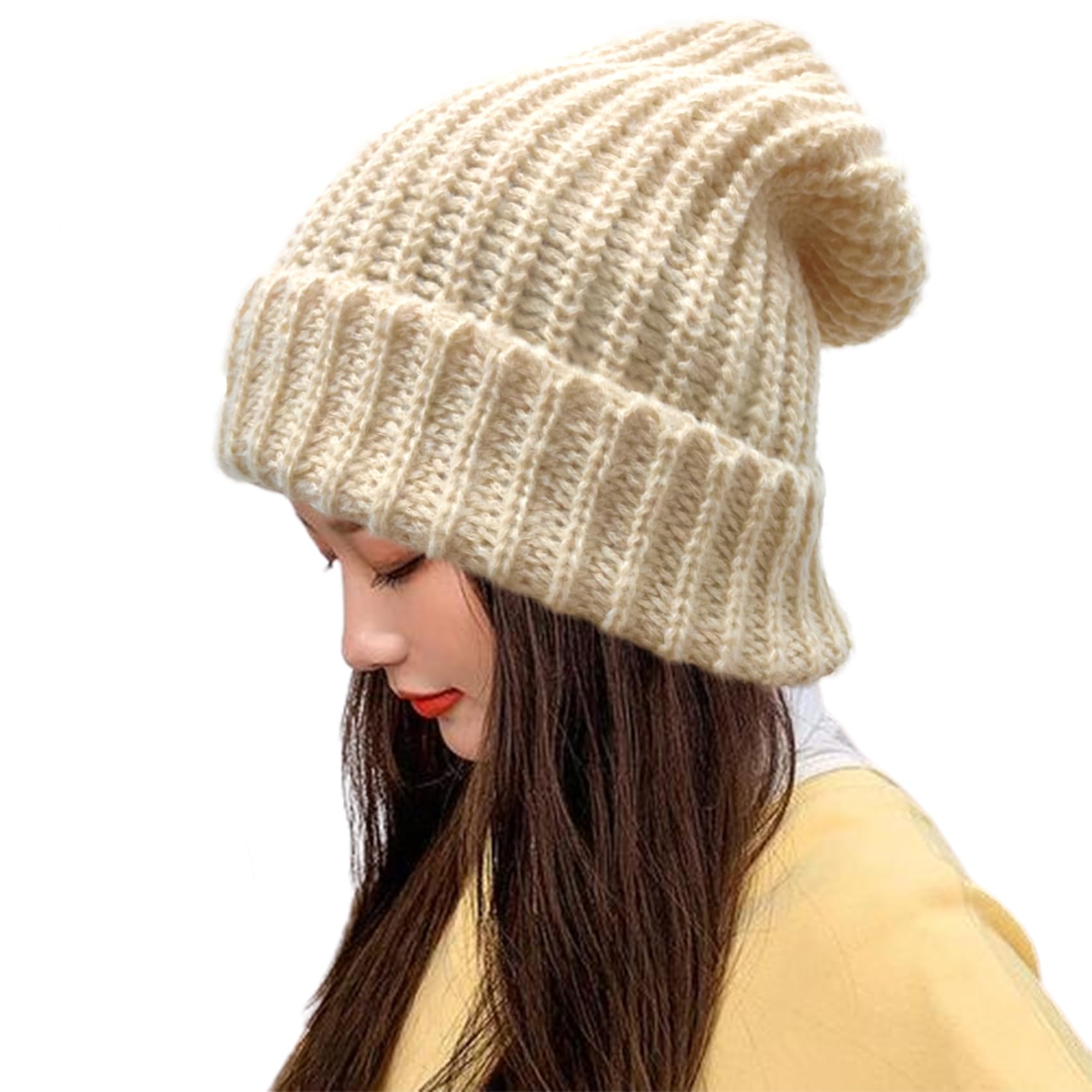 Beanie Hats for Men and Women Knitted Beanie Cap Unisex Winter Warm Soft Ski Hat Outdoor Sports
