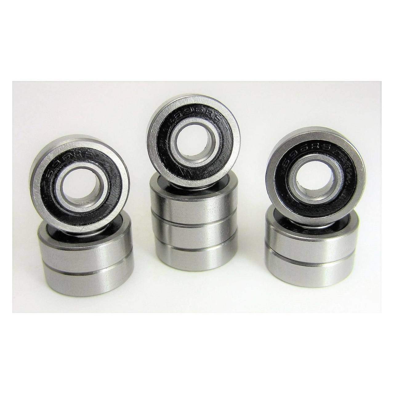 TRB RC 10pcs 12x18x4mm Ball Bearings - 440C Stainless Steel ABEC 3 With Rubber Seals For RC Cars