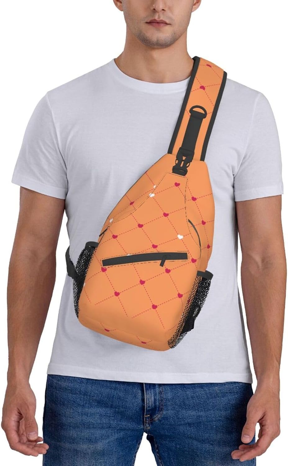 Custom Chest Bag Personalized Sling Bag Add Your Name Logo Text or Image Leisure Sports Outdoor Crossbody Backpack For Men Backpack Optional Color