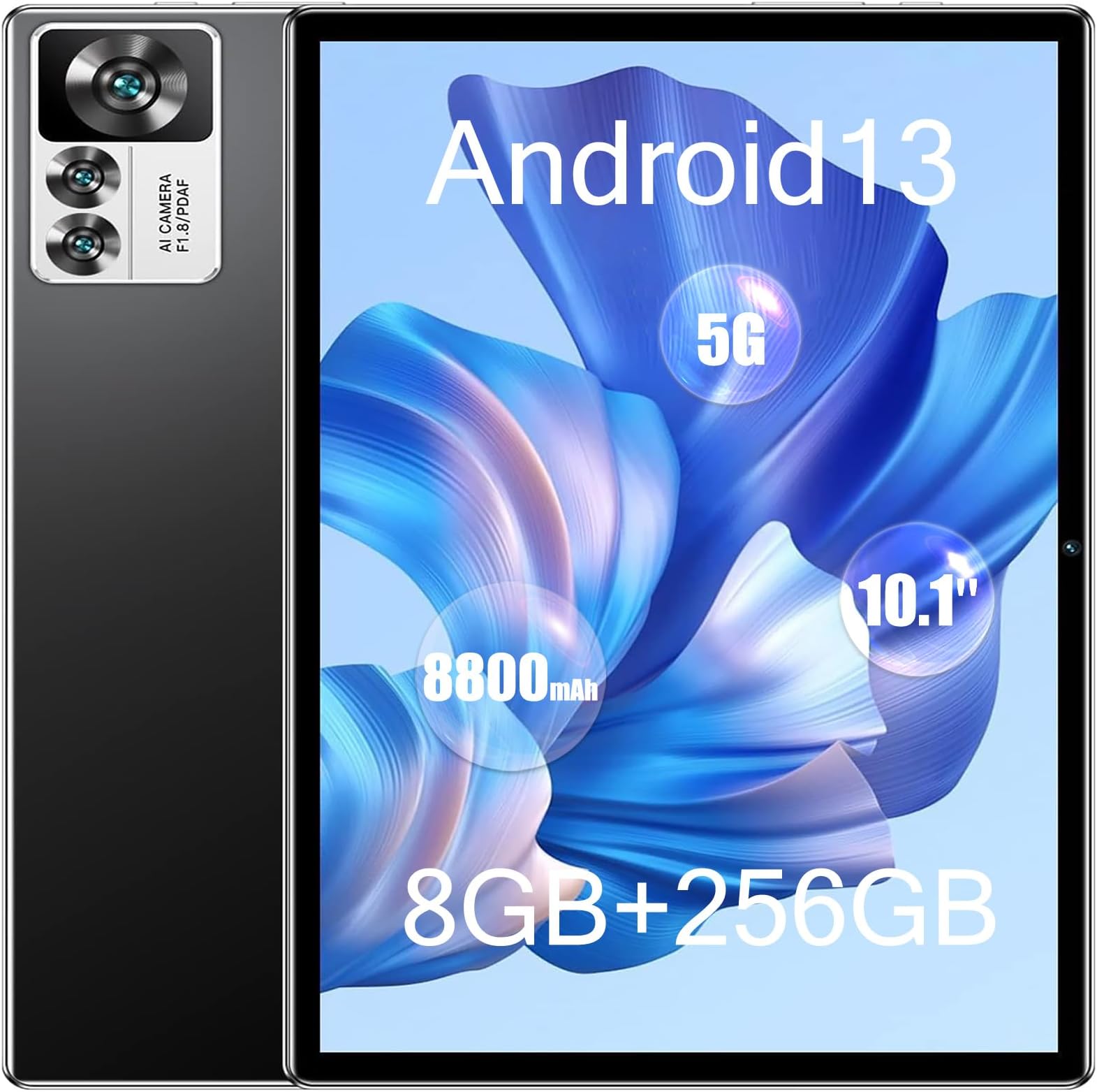 Tablet 12S PRO, 8GB RAM+256GB,Tela Imersiva de 10.1',Câmera frontal de ...
