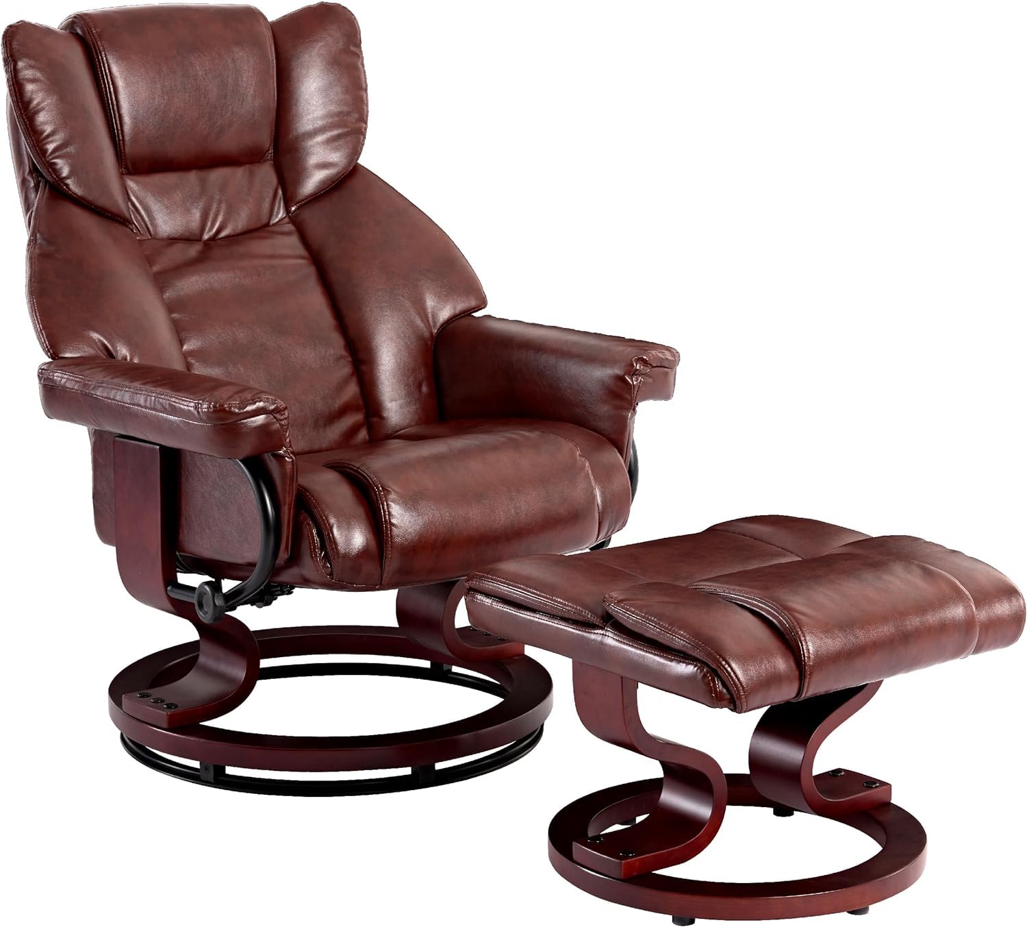 Buy Blisswood Recliner Chair With Footstool, Swivel Recliner Sofa Chair Armchair Lounge 135