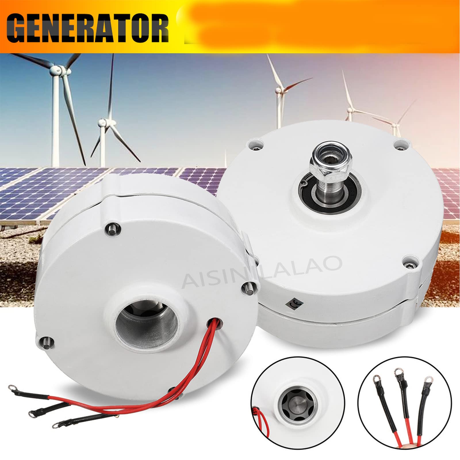 Alternatore Ca A Magneti Permanenti Da 3000 W per Turbina Eolica, Uso Domestico, Generatore Trifase Senza Ingranaggi 110 V/220 V.