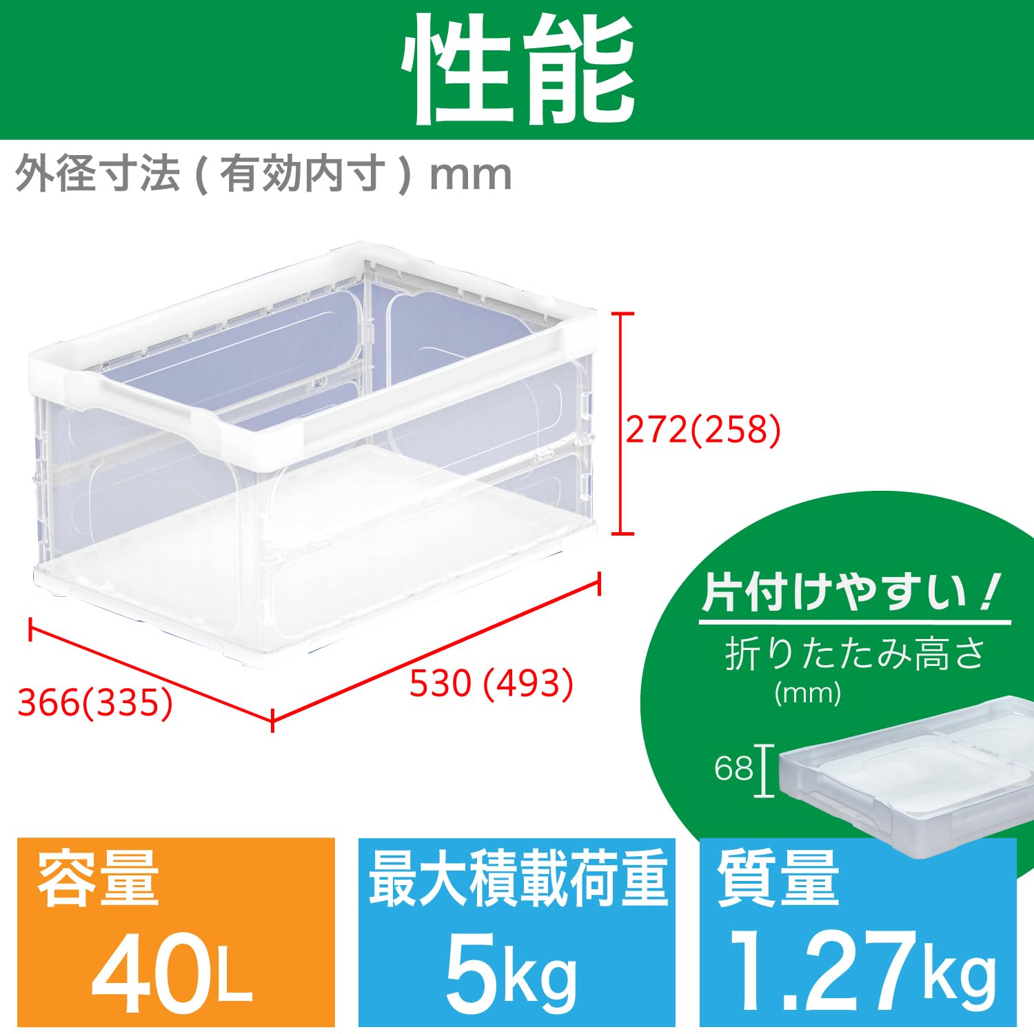 Amazon.co.jp: トラスコ中山(TRUSCO) オリコン 薄型軽量