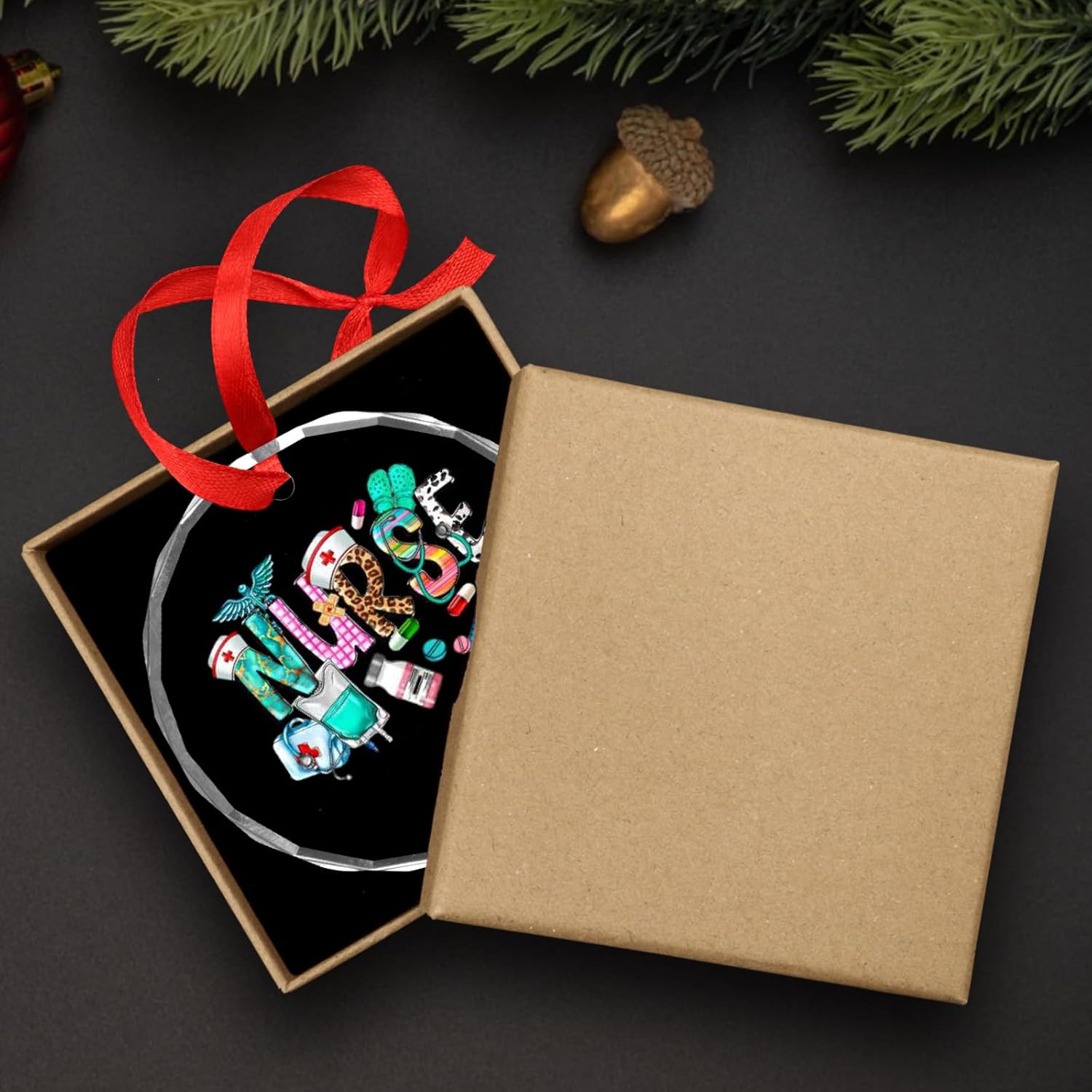 Nurses Appreciation Christmas Ornaments for Nurses Nurse Gifts for Women Hanging Ornaments (Nurse 2) - Image 4
