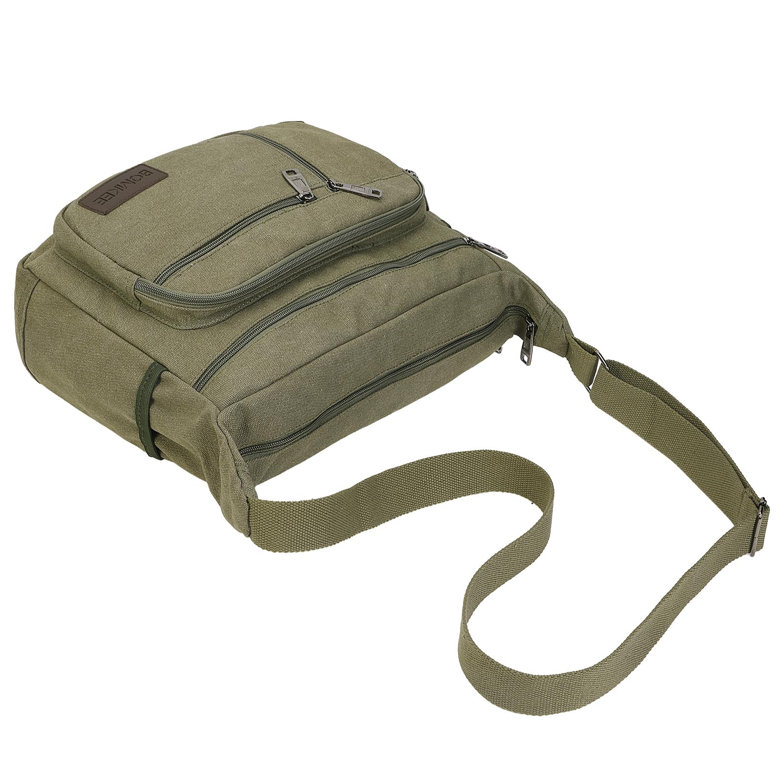 Bolsos Bandolera de Hombres, Bolso Hombro Grande de Lona para Portátiles, Senderismo, Trabajo y Escuela