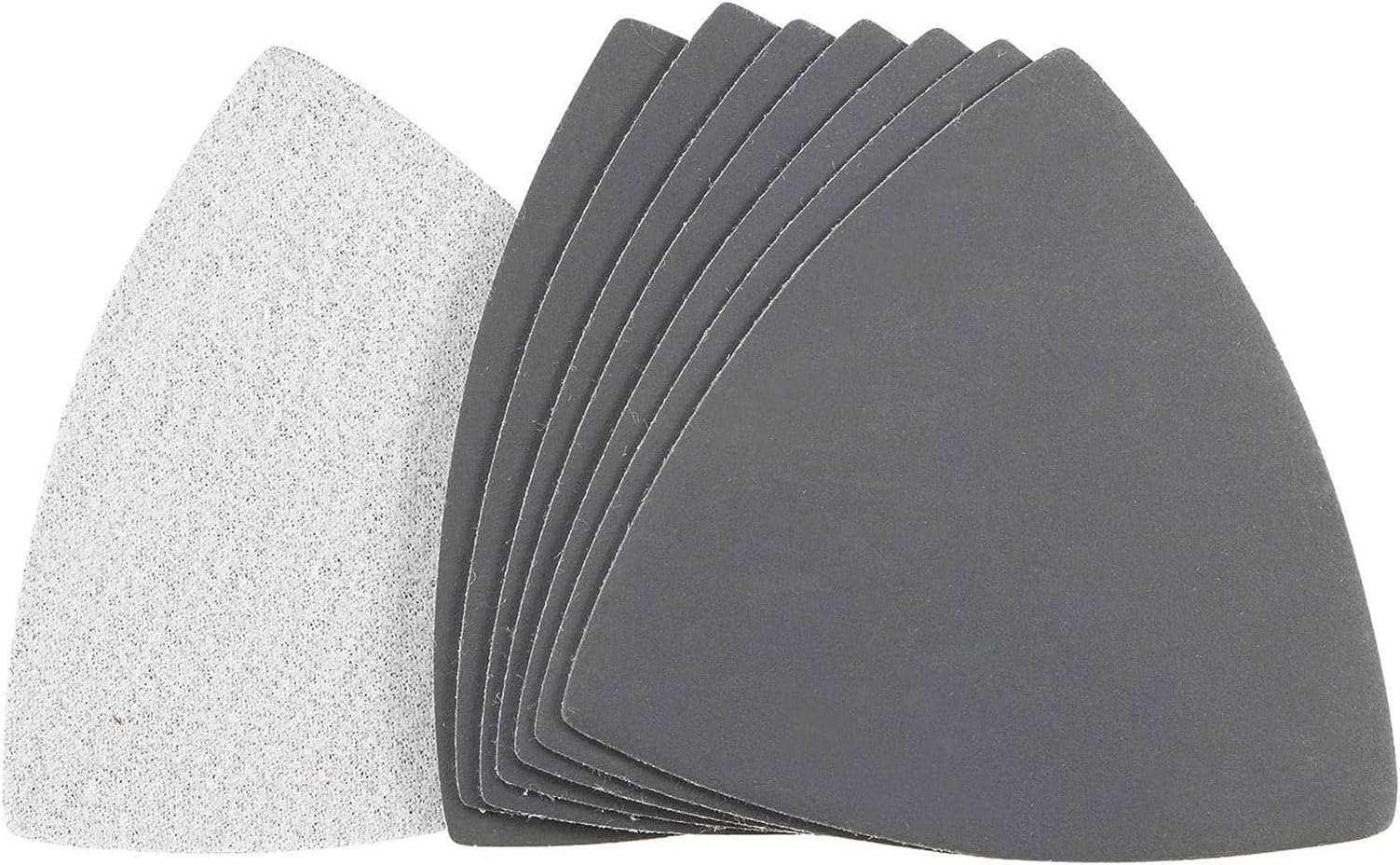TA-VIGOR 8PCS 1500 Grit Triangle Sanding Pad, Silicone Carbide Hook and Loop Sanding Pads fit 3-1/2" Oscillating Multi-Tool, Electrostatic Sand Planting Triangle Sandpaper for Wet and Dry Use
