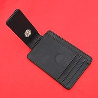 Vista 6 de US 1948 Lincoln Penny BU Uncirculated 1 Cent Coin Genuine Full-Grain Black Leather Magnetic Money Clip Wallet & Card Holder RFID Blocking