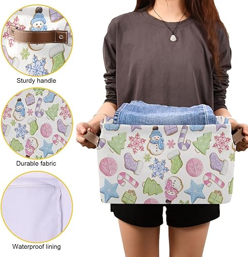 Miniatura 98 de senya Cesta de Pascua, huevos de flores de Pascua, plegable, de tela, plegable, bolsa organizadora para almacenamiento de ropa Huevos de Pascua