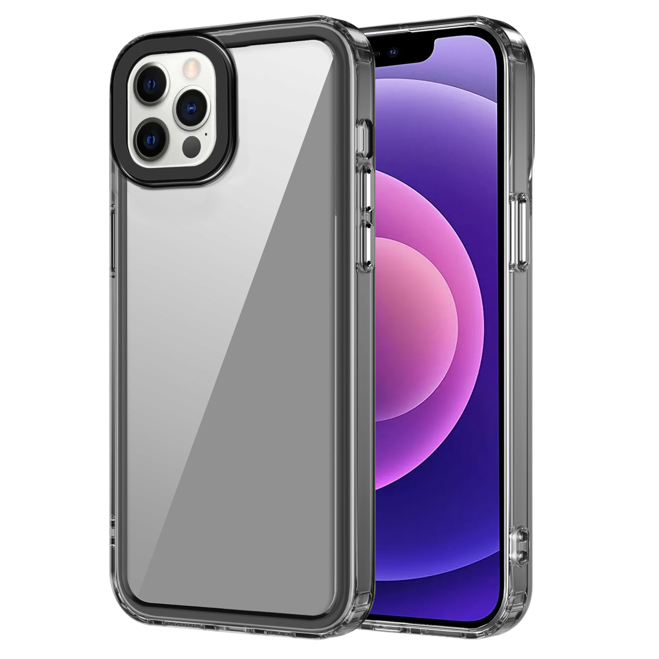 Zapcase Back Case Cover for iPhone 12 Pro | Compatible for iPhone 12 Pro Back Case Cover | Case Cover with Camera Protection | (TPU + PC | Translucent Black) (B0CSP5CD2R) Amazon Price History, Amazon Price Tracker