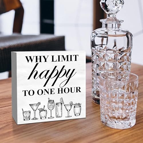 Miniatura 4 de Letrero de madera para decoración de bar, cocina, comedor, mesa de bar, decoración de mesa de vítores, carrito de bar, decoración de cócteles,