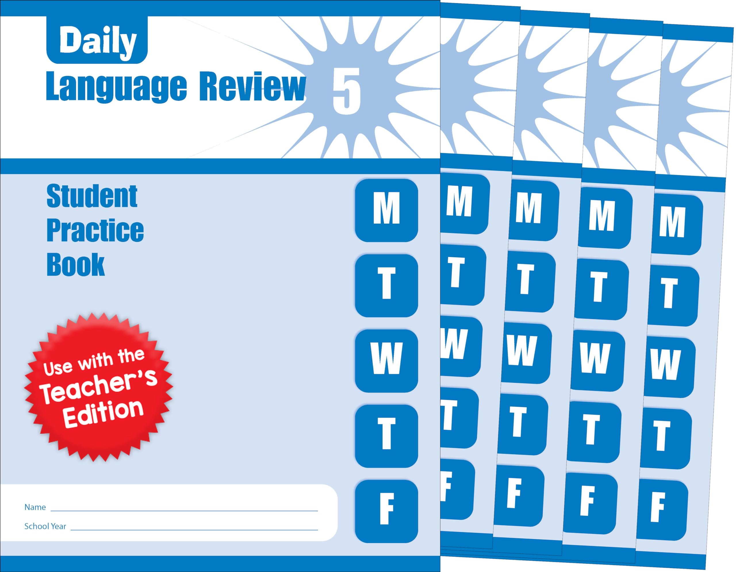 Evan-Moor 583 Educational Publishers 386784 Daily Common Core Language Review Workbook, Grade 5