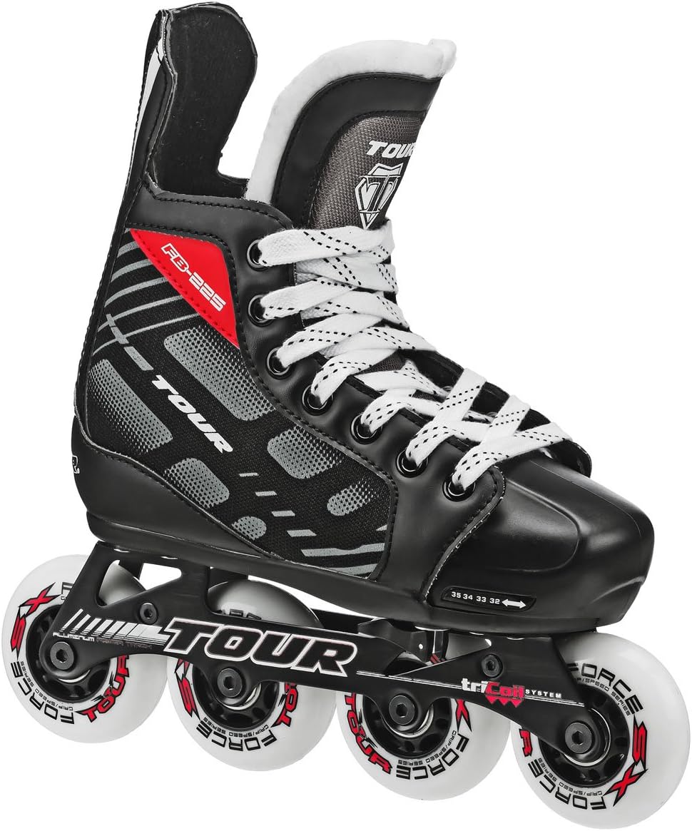 Tour Hockey 38TY-M FB-225 Adjustable Inline Hockey Skate (Size 1-4)