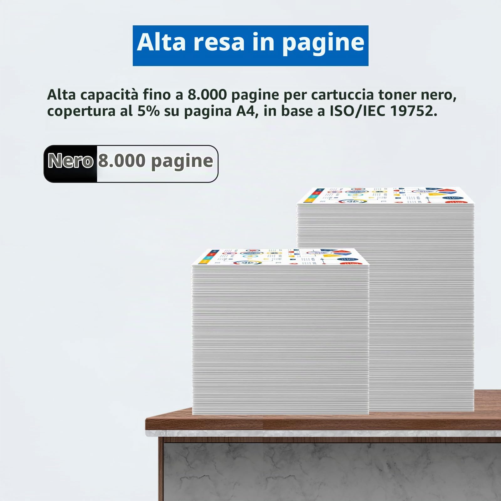 B310 Cartuccia di Toner Compatibile per Xerox B305 B315 | 8000 pagine,Compatibile per Xerox B310 B305 B315 Stampante Nero con l'ultimo Chip